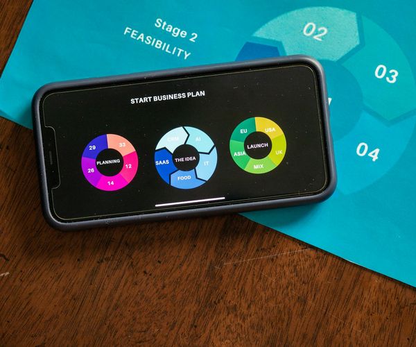 Infographic showing a gradual upward curve representing steady progress.